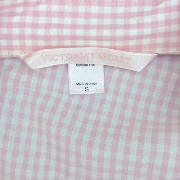 Victoria’s Secret vintage gingham pink & white cotton pj set - Picture 10 of 10